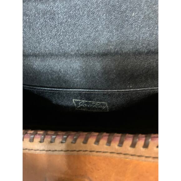 VTG Joo Kay Hand Tooled Western Cowgirl Festival Aztec Grunge Boho Leather Twee - Picture 16 of 16